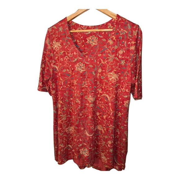 Peruvian Connection Tunic Top L - Picture 1 of 4